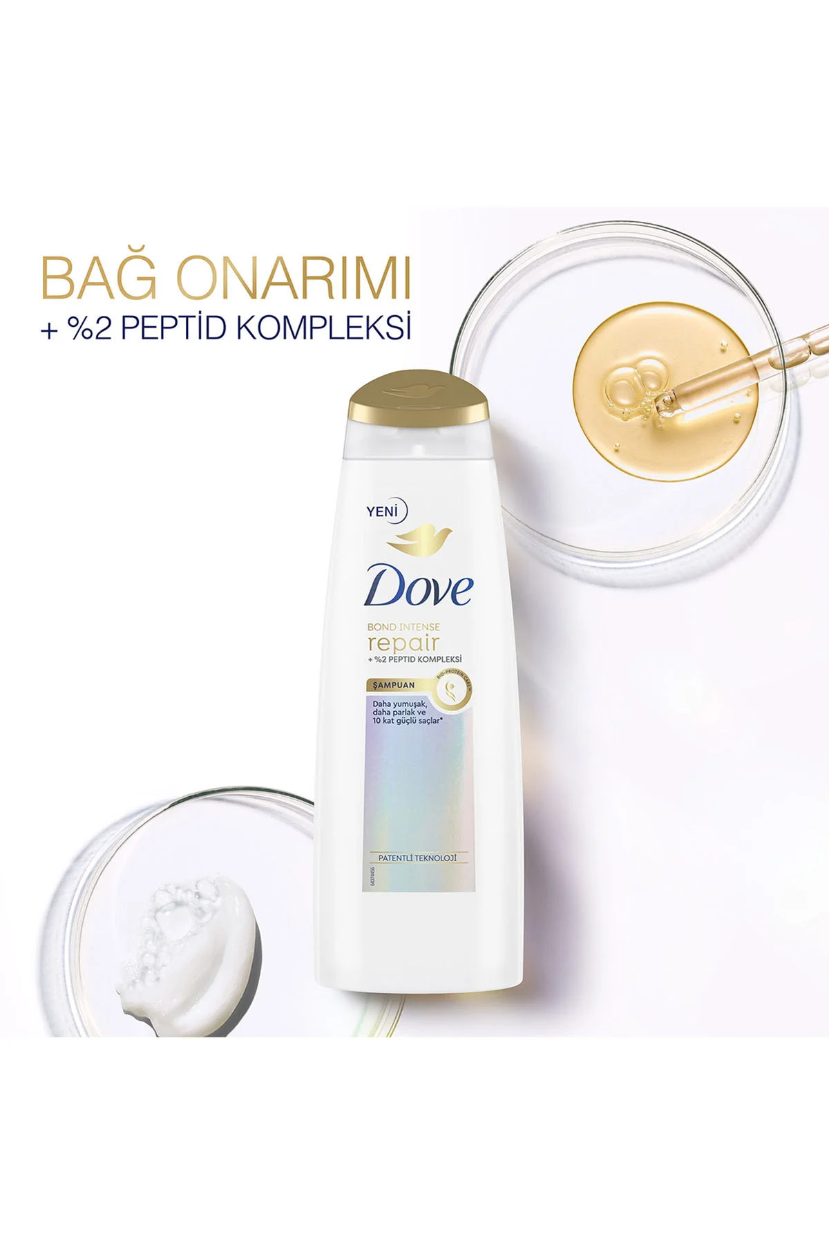 Saç Bakım Şampuanı Bond Intense Repair Peptid Kompleksi 400 ml Çift Fazlı Saç Serumu 80 ml