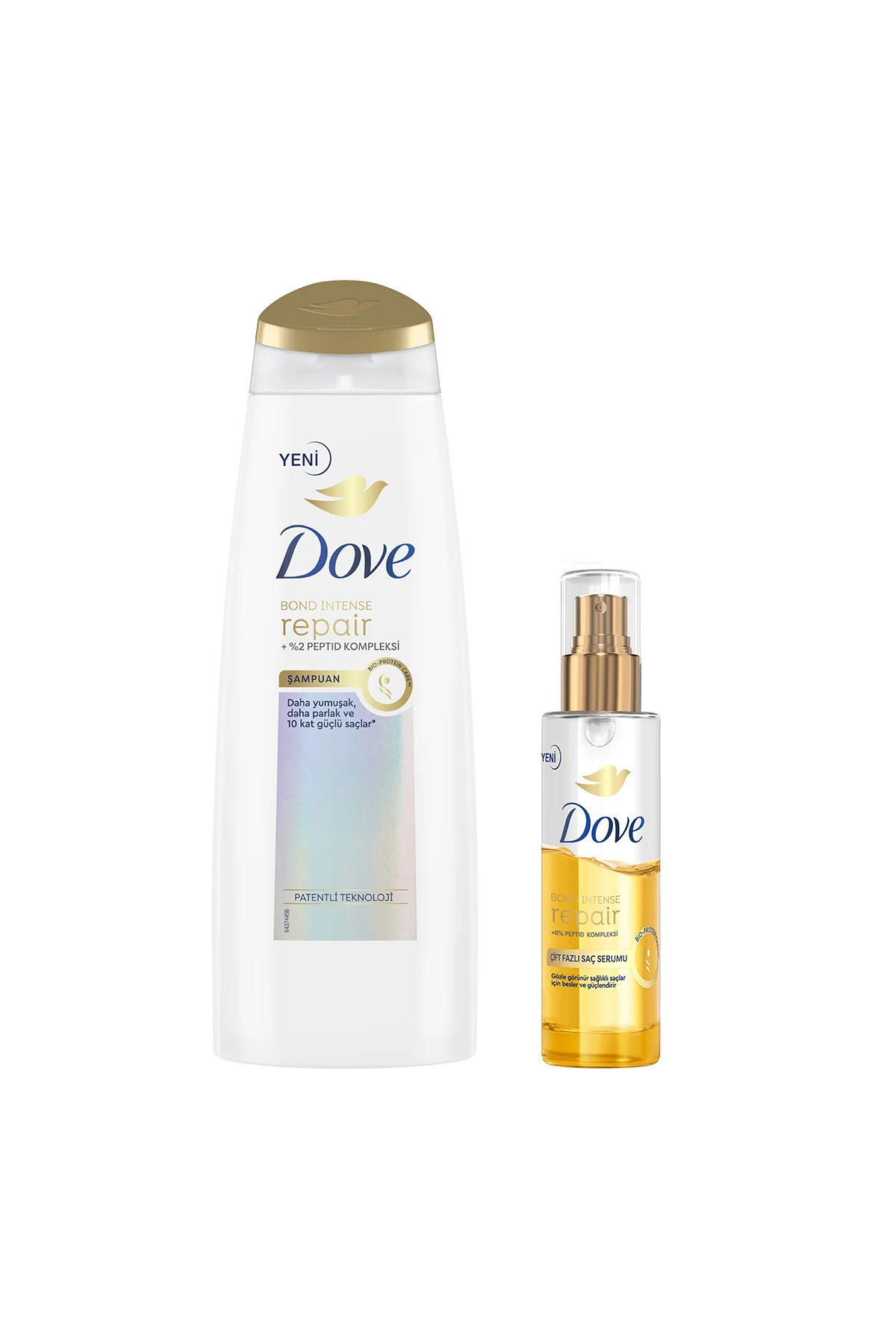 Saç Bakım Şampuanı Bond Intense Repair Peptid Kompleksi 400 ml Çift Fazlı Saç Serumu 80 ml