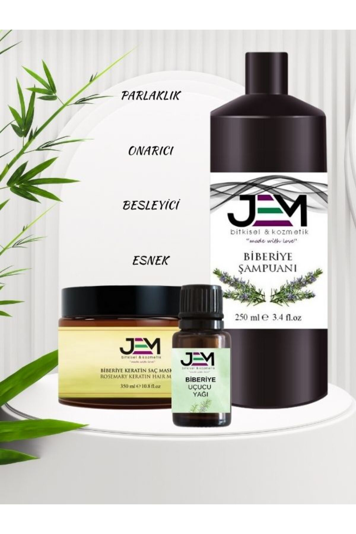 Saç Bakım Seti Biberiye Şampuanı Biberiye Yağı Biberiye Saç Maske