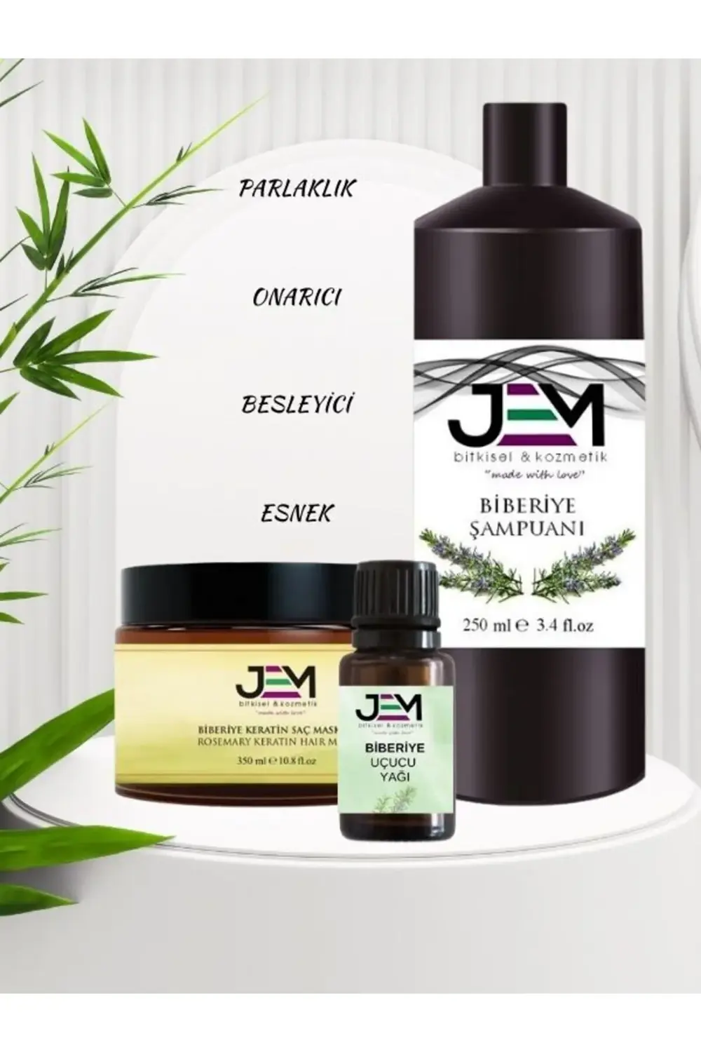 Saç Bakım Seti Biberiye Şampuanı Biberiye Yağı Biberiye Saç Maske