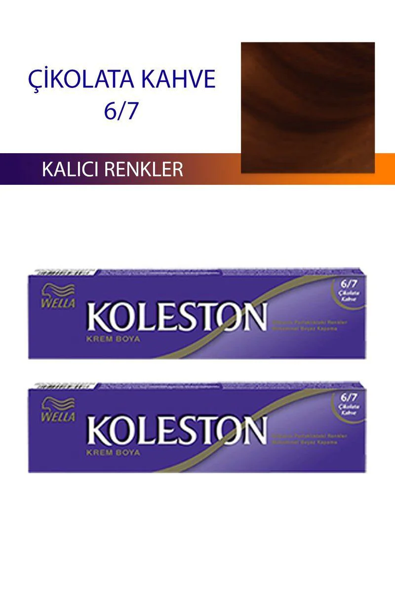 Saç Boyası 2'li Set - Çikolata Kahve 6/7 Tonu (Wella Koleston ile Uyumlu) Fiyatı, Yorumları ve Özellikleri