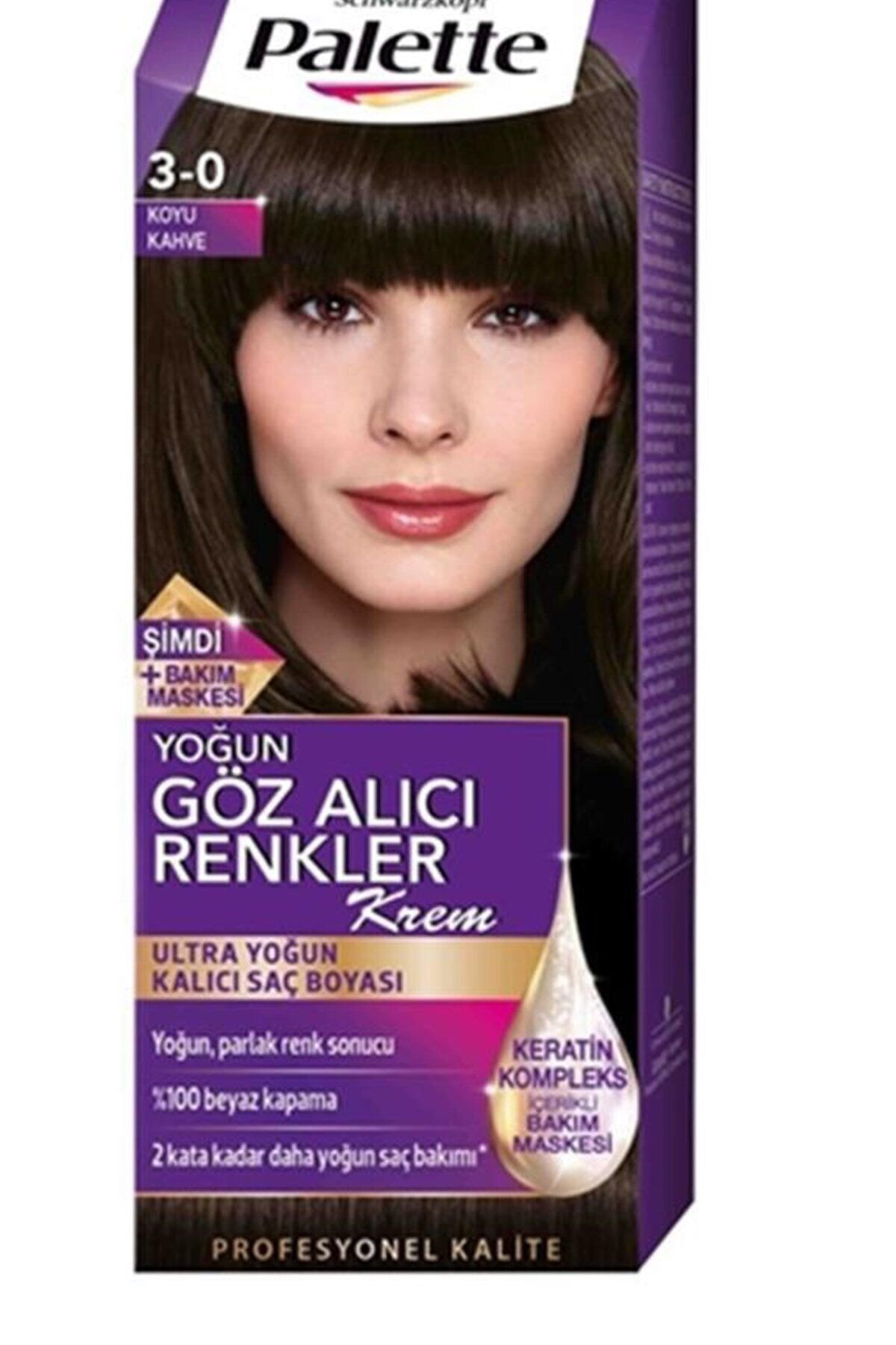 Saç Boyası Natural Göz Alıcı Renk 3-0 Koyu Kahve