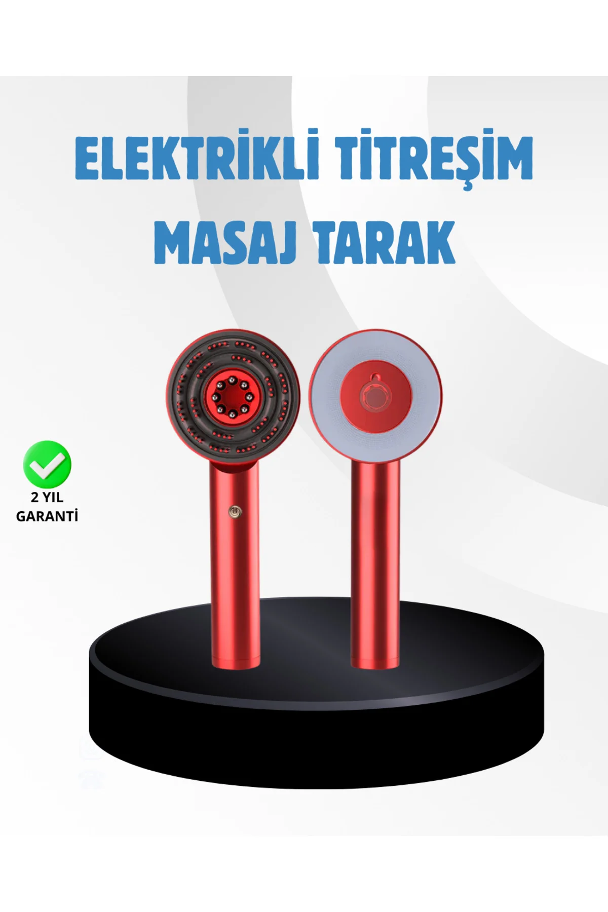 Saç Büyüme Destekleyici Elektrikli Masaj Tarak LED ve Titreşimli 