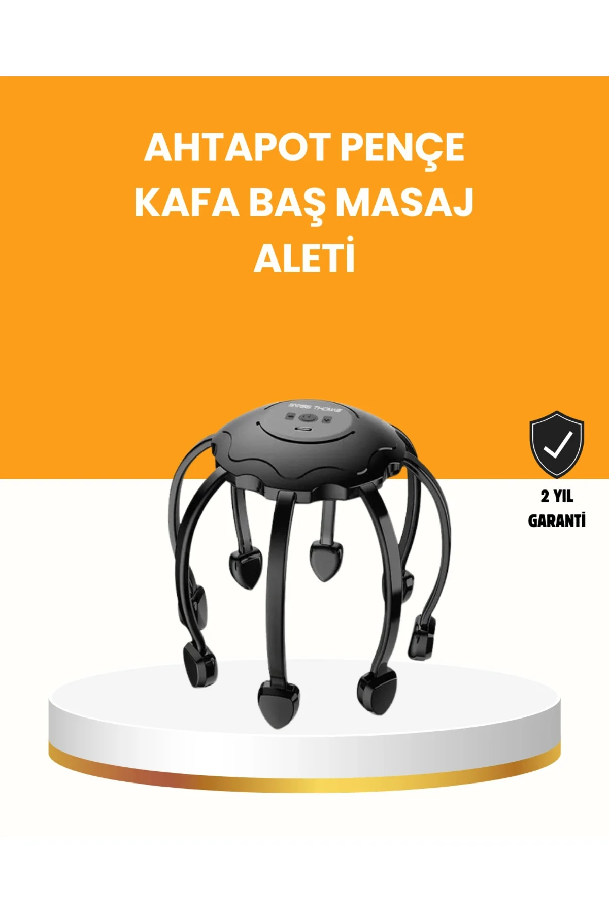 Saç Derisi Masaj Aleti 8 Bağımsız Kol 3 Modlu Derin Rahatlama