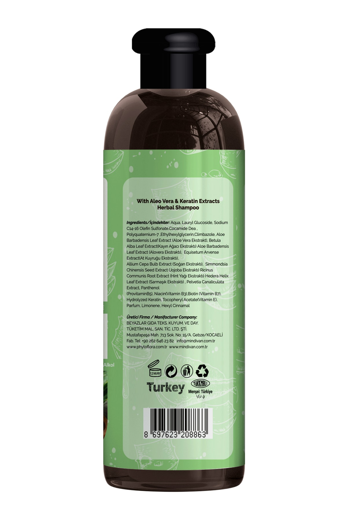 Phytoflora Saç Dökülmesine Karşı Tuzsuz Şampuan Aloe Vera Şampuanı Ve Hindis