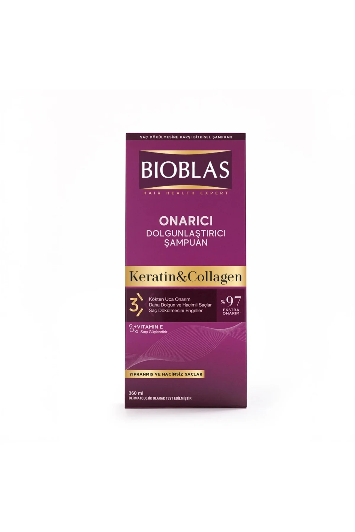 Saç Dökülmesine Karşı Hacim Şampuanı Collagen Keratin 360 ml