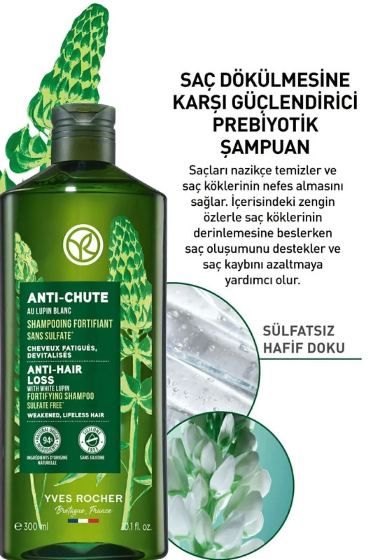 Saç Dökülmesine Karşı (anti-chute) Güçlendirici Prebiyotik Şampua