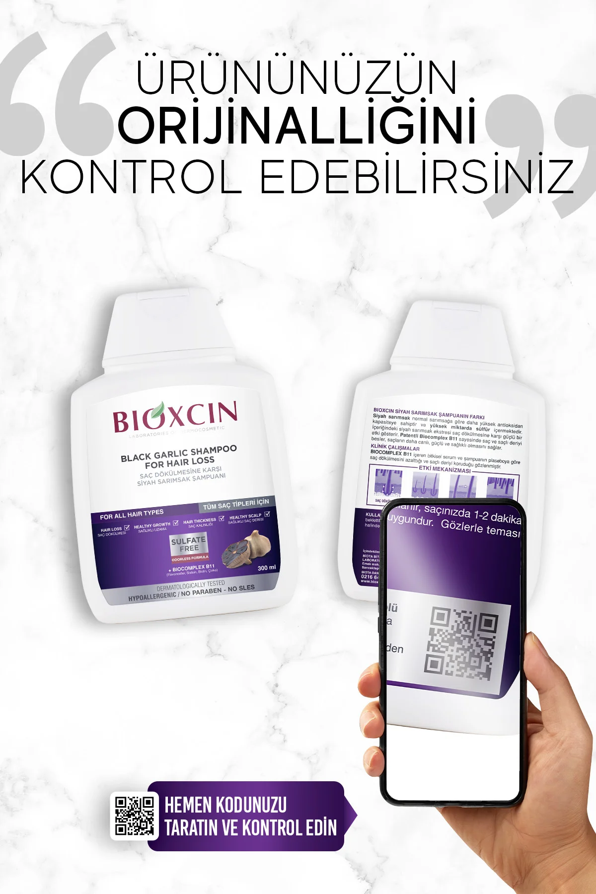 Saç Dökülmesine Karşı Siyah Sarımsak 300 ml 3 Al 2 Öde Şampuan