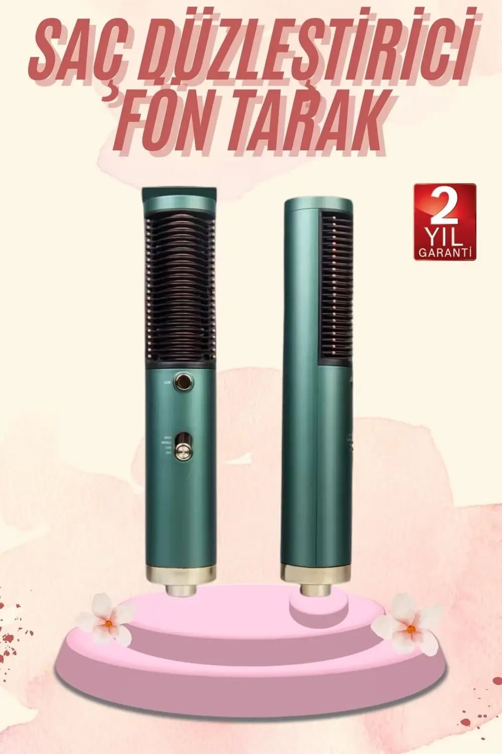 Saç Düzleştirici Fön Makinesi Saç Fırçası Profesyonel Üflemeli