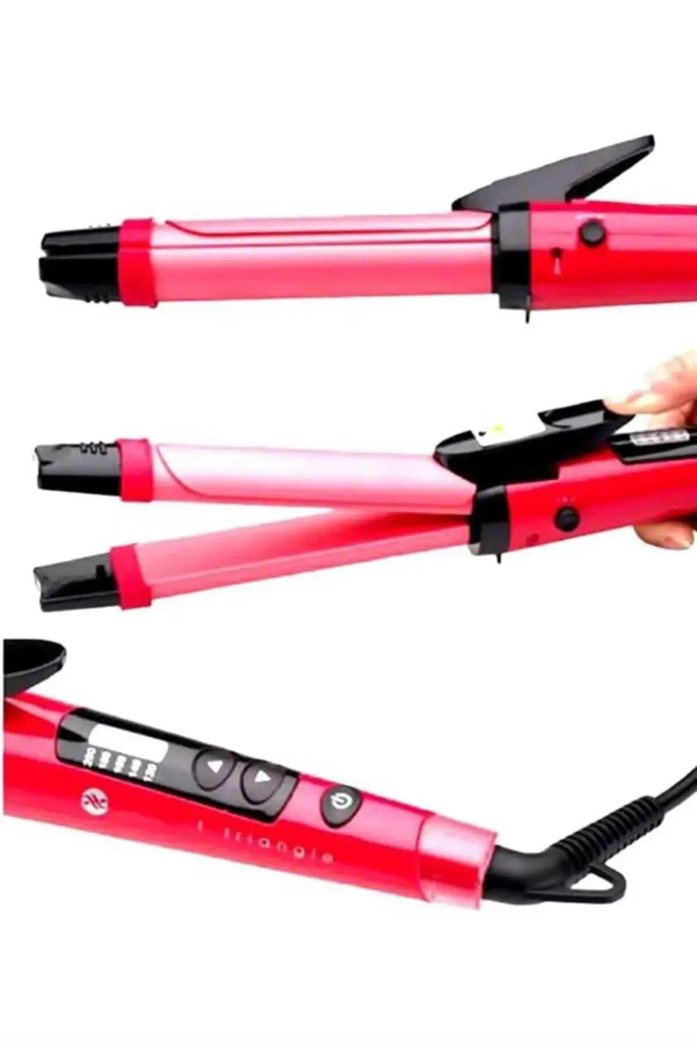 Saç Düzleştirici Şekillendirici Saç Maşası İkili Şekillendirici I