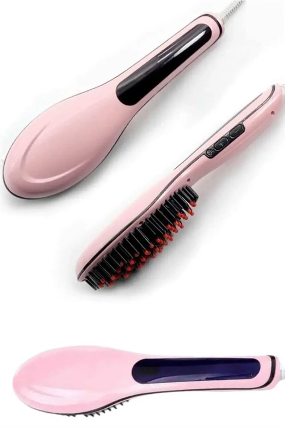 Saç Düzleştirici Tarak Dijital Göstergeli Seramik Kaplama Sıkı Di