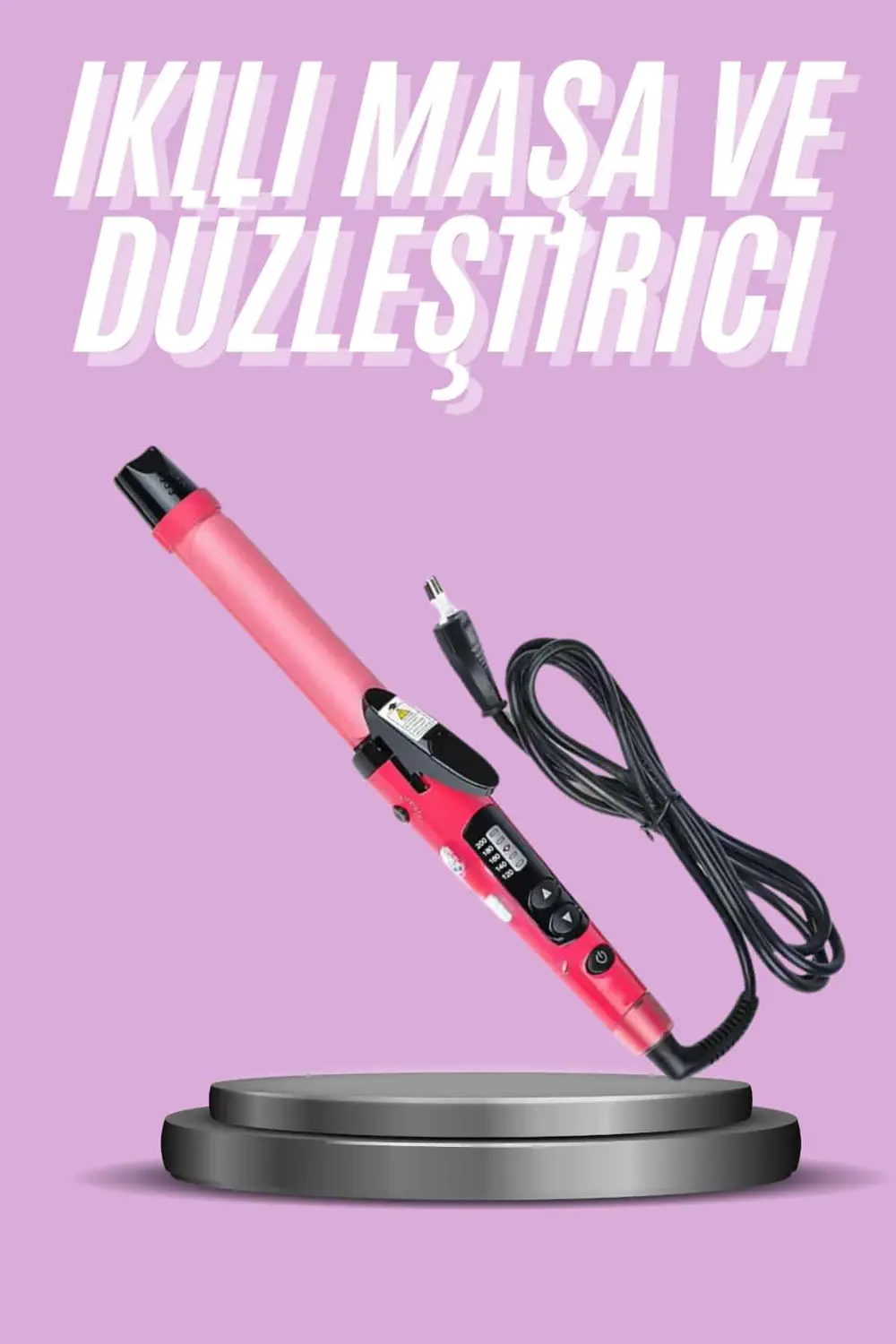 Saç Düzleştirici Ve Maşa İkili Saç Şekillendirici Tüm Saç Tipleri