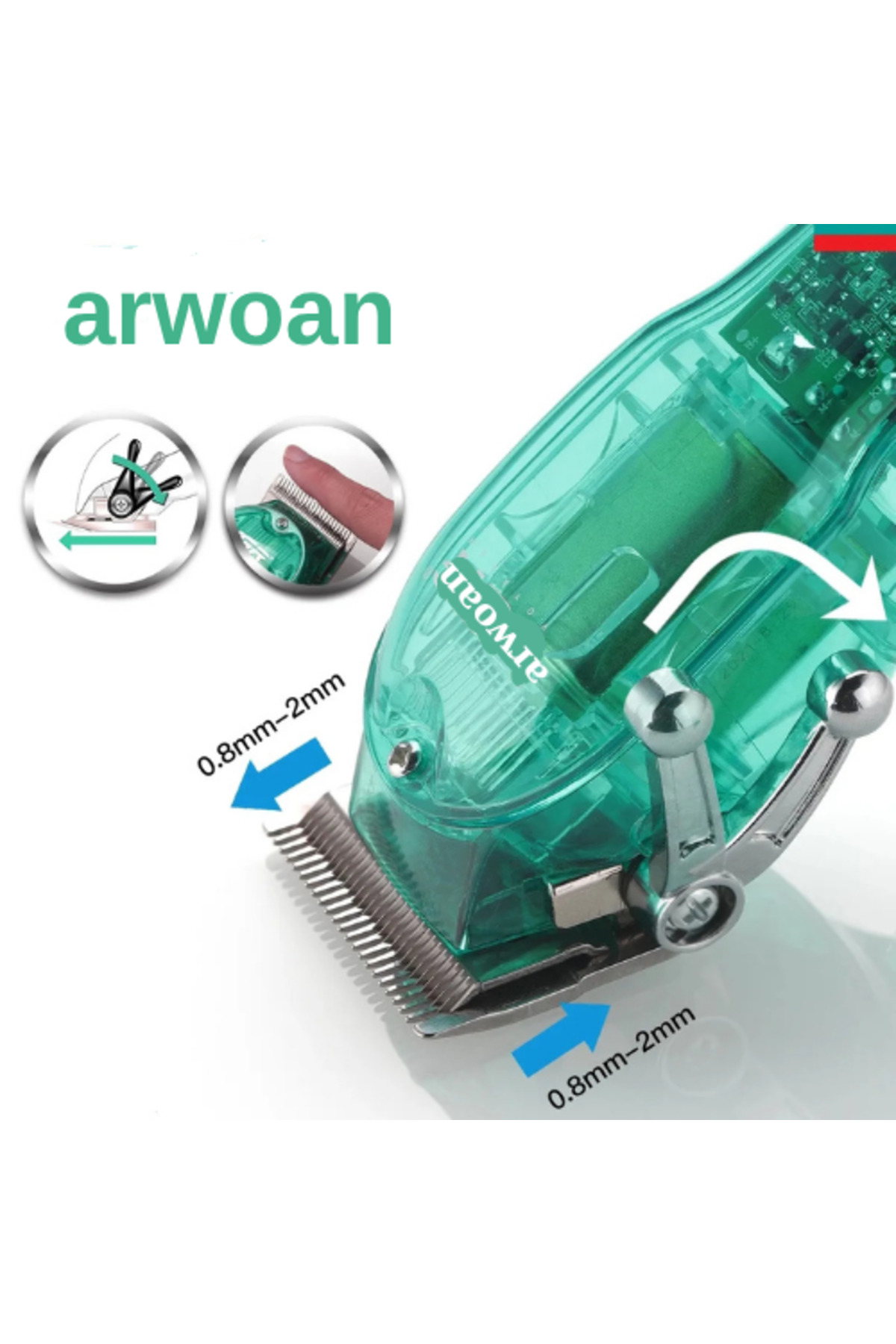 Arwoan Saç Kesme Makası Profesyonel Sakal Düzeltici Saç Kesme Makinesi Ş