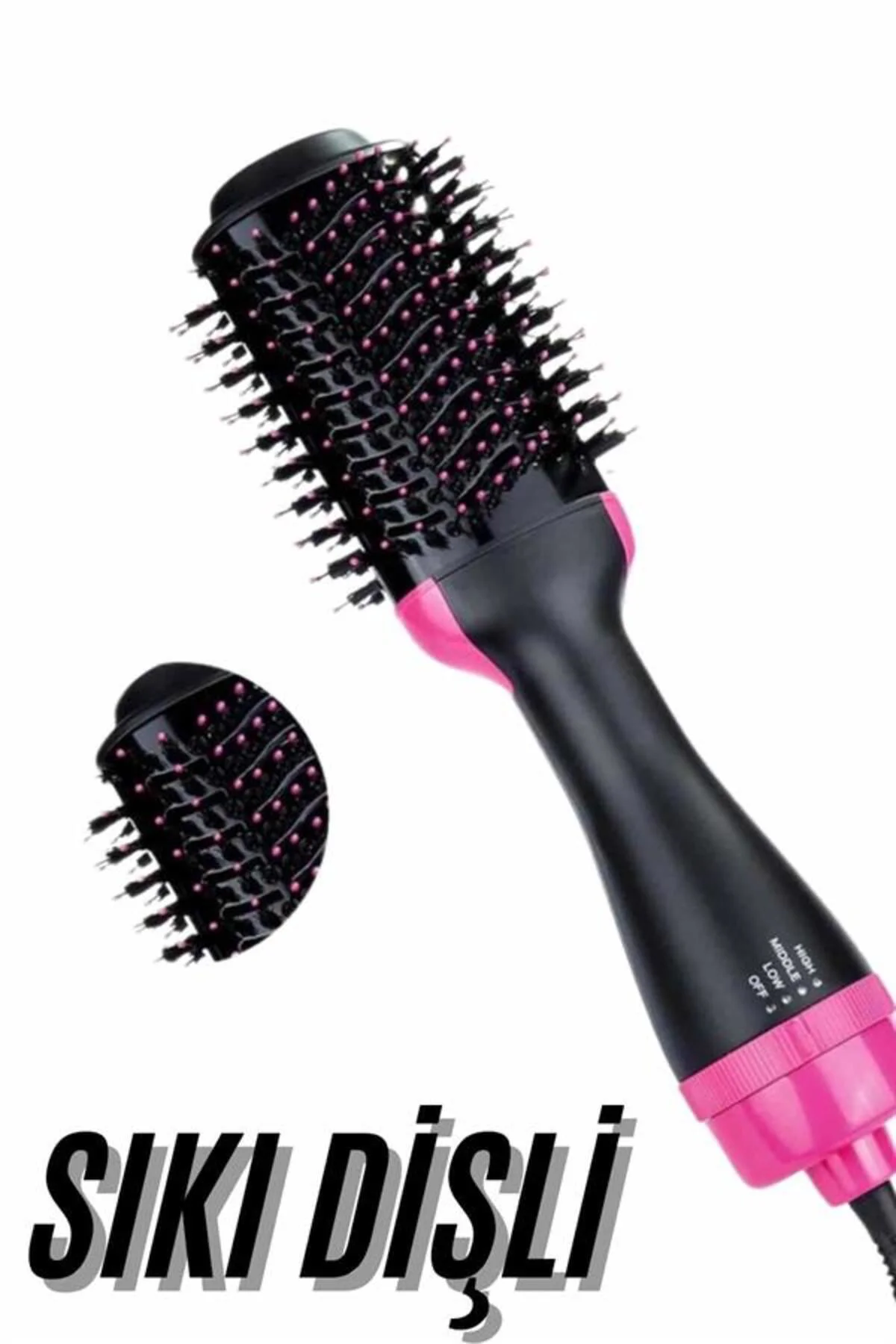 Saç Kurutma Makinesi Saç Düzleştirici Fön Tarak Isı Ayarlı Sıkı D