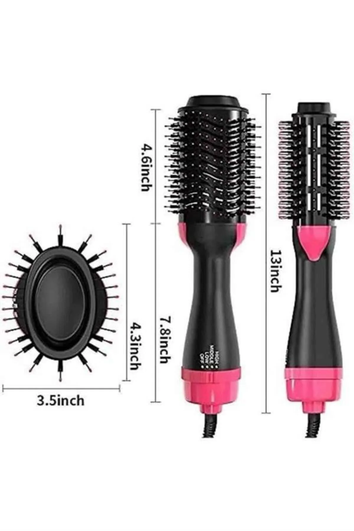 Saç Kurutma Makinesi Saç Düzleştirici Fön Tarak Isı Ayarlı Sıkı D