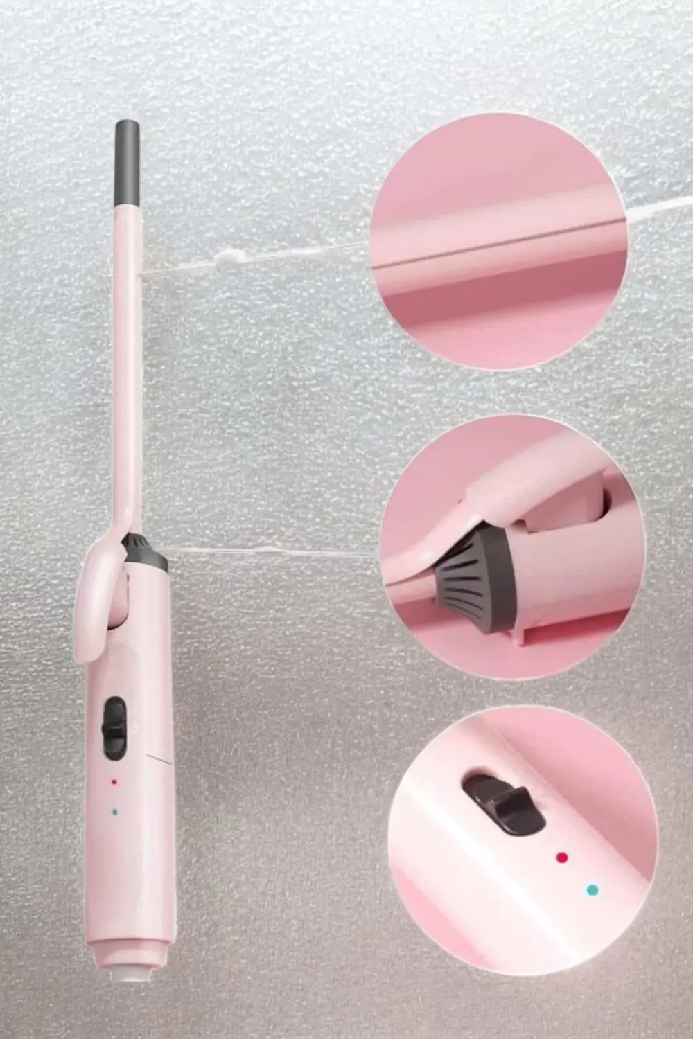 Saç Maşası 10MM İnce Bukleler İçin Yıpranma Önleyici İyon Özelliğ