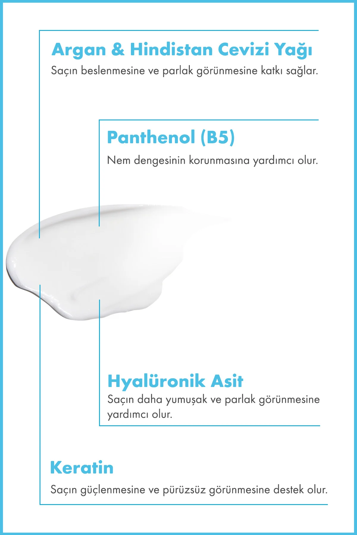 Saç Maskesi - Hyalüronik Asit Nemlendirici Saç Maskesi 300 ML | T