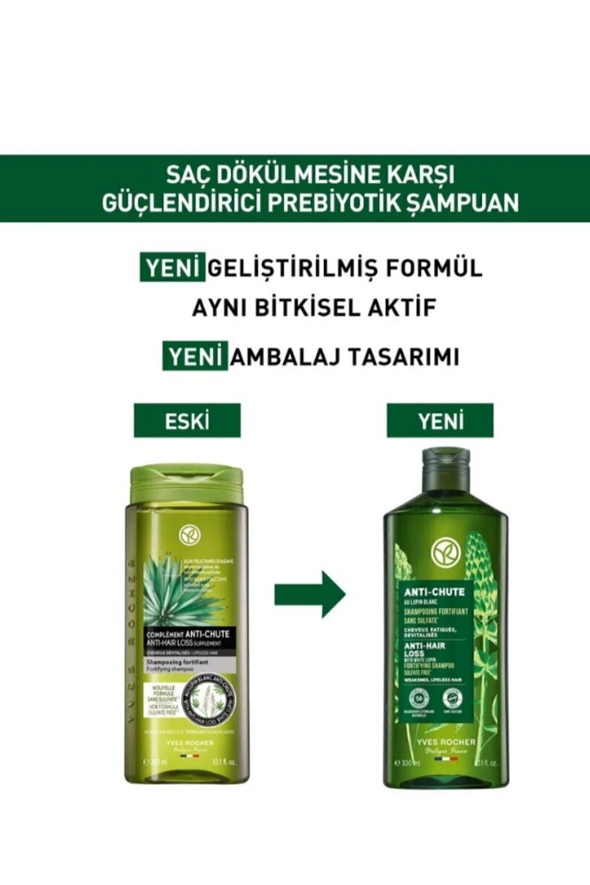 Saç Oluşumunu Destekleyen ve Dökülmeyi Engelleyen Şampuan 300 ml 