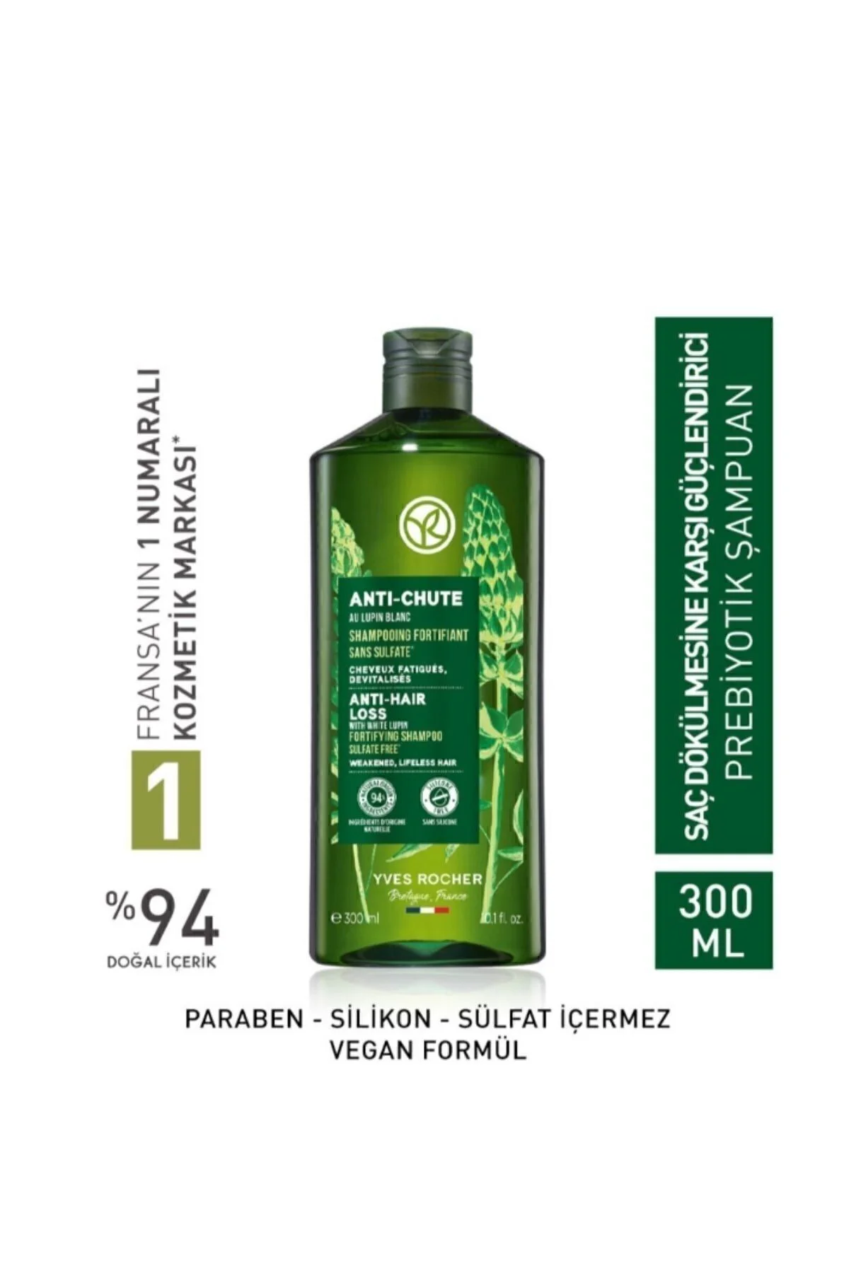 Saç Oluşumunu Destekleyen ve Dökülmeyi Engelleyen Şampuan 300 ml 