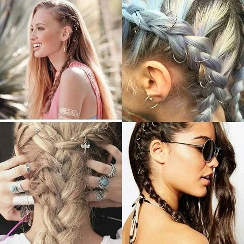 Saç Piercingi - Saç Yüzüğü - Silver Diğer