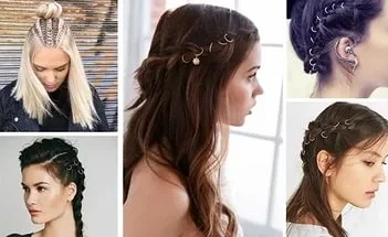 Saç Piercingi - Saç Yüzüğü - Gold Saç Piercingi - Saç Yüzüğü - Gold