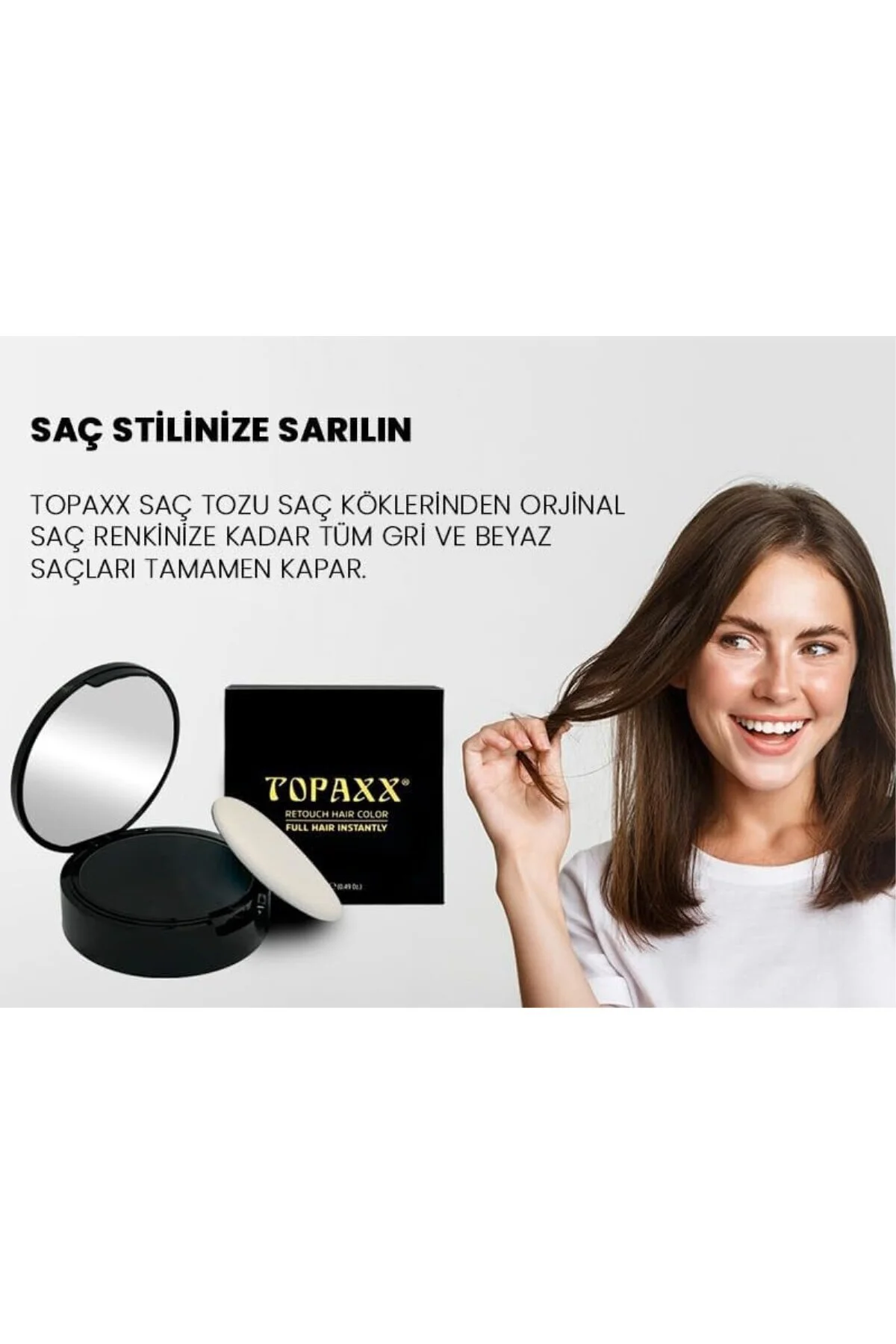 Saç Sakal Dolgunlaştırıcı Su Da Çıkmayan Topik Pudra 14 gr (Sarı/