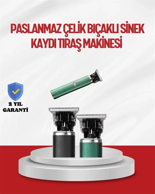 Saç Sakal Ense Paslanmaz Çelik T-Bıçak Vücut Tıraş Makinesi - Lisinya