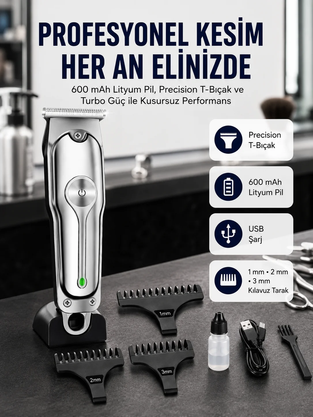 Saç Sakal Kesme Makinesi Lazer Epilasyon Öncesi Kısaltma Makinesi