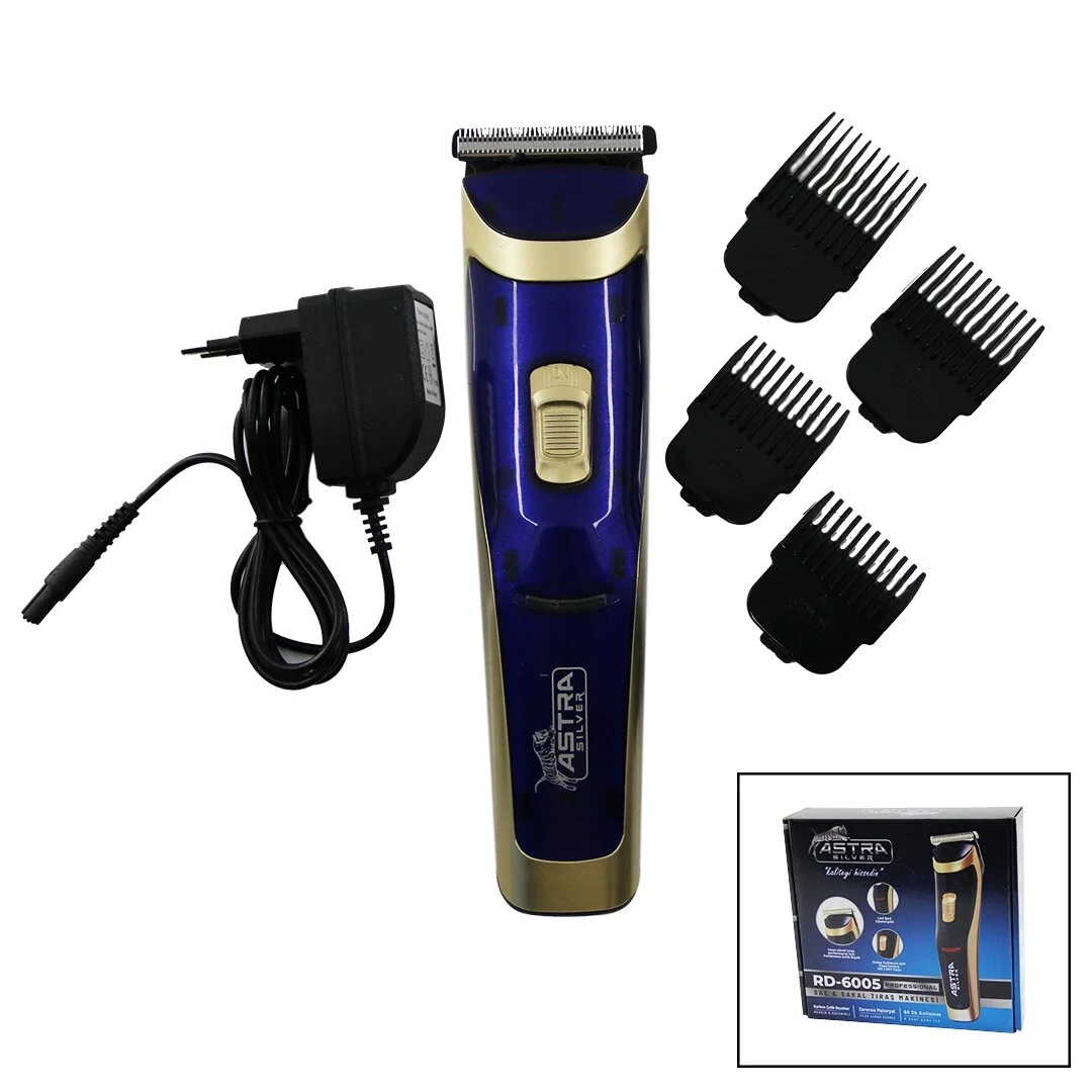 Saç Sakal Kesme Traş Makinesi Fiş Şarjlı - Led Gösterge - Renkli Krom Kaplama Gövde Rd-6005 Bx40 Saç Sakal Kesme Traş Makinesi Fiş Şarjlı - Led Gösterge - Renkli Krom Kaplama Gövde Rd-6005 Bx40