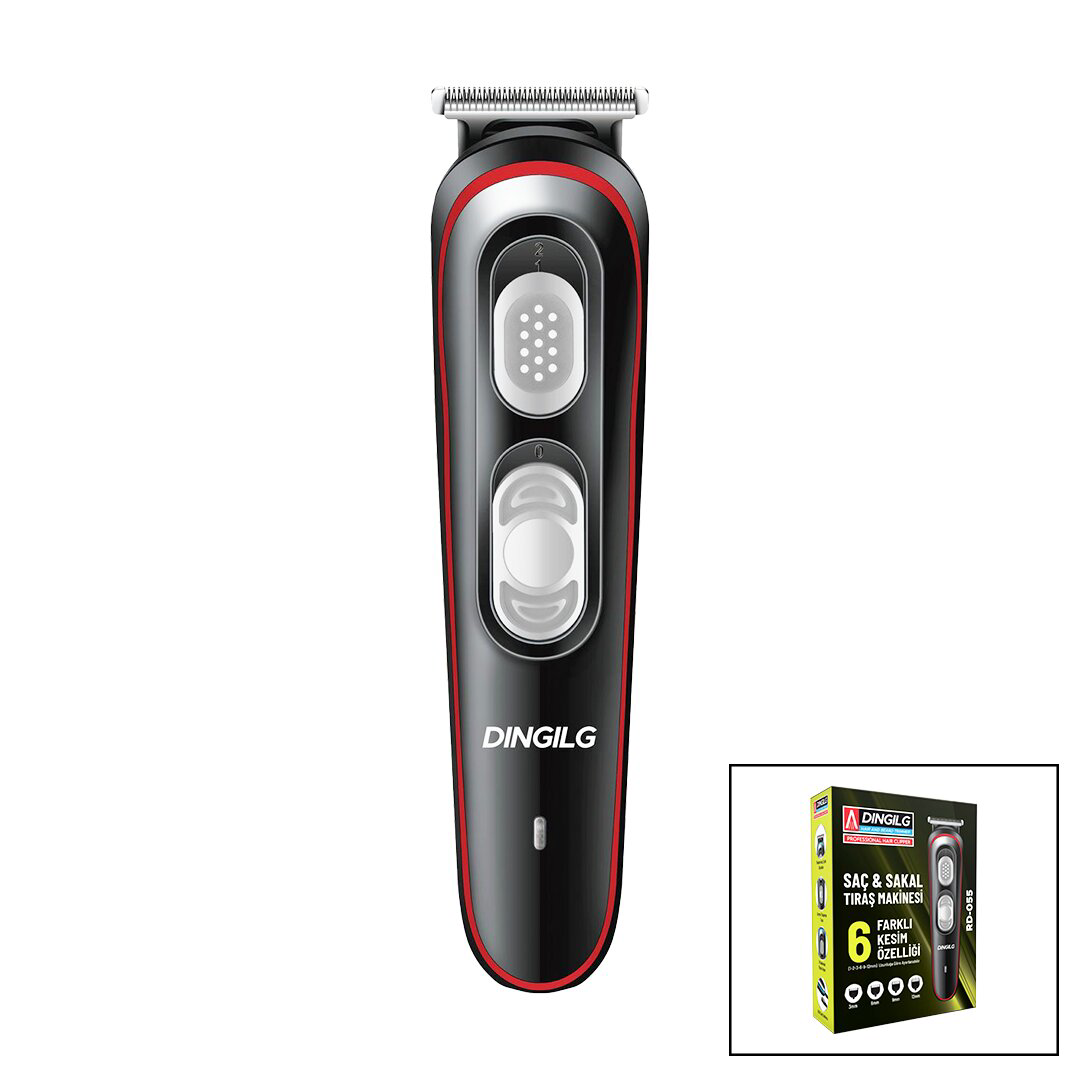 SAÇ - SAKAL KESME TRAŞ MAKİNESİ  6 FARKLI KESİM   USB ŞARJLI   2 