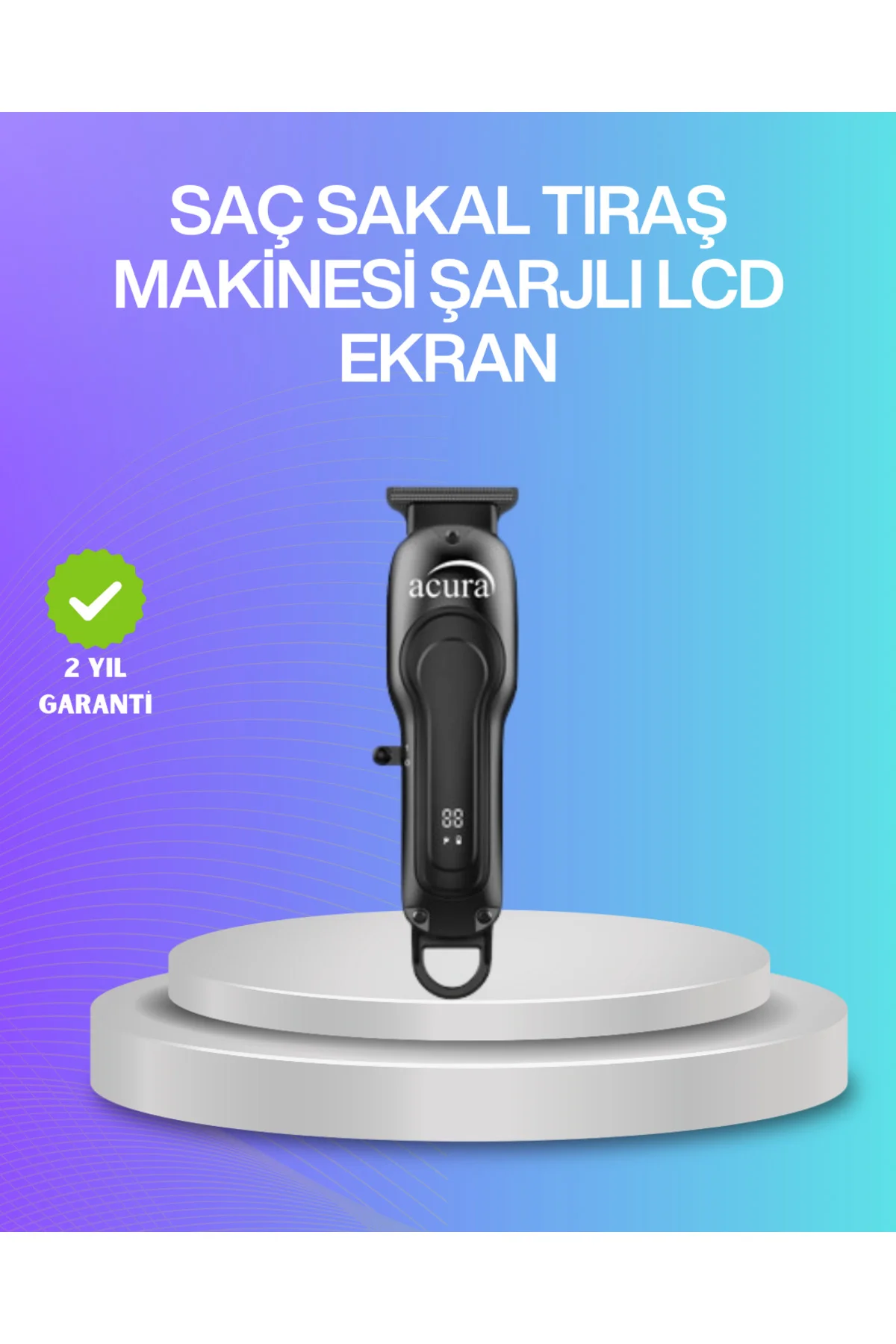 Saç Sakal ve Vücut İçin Çok Amaçlı Kablosuz Tıraş Makinesi