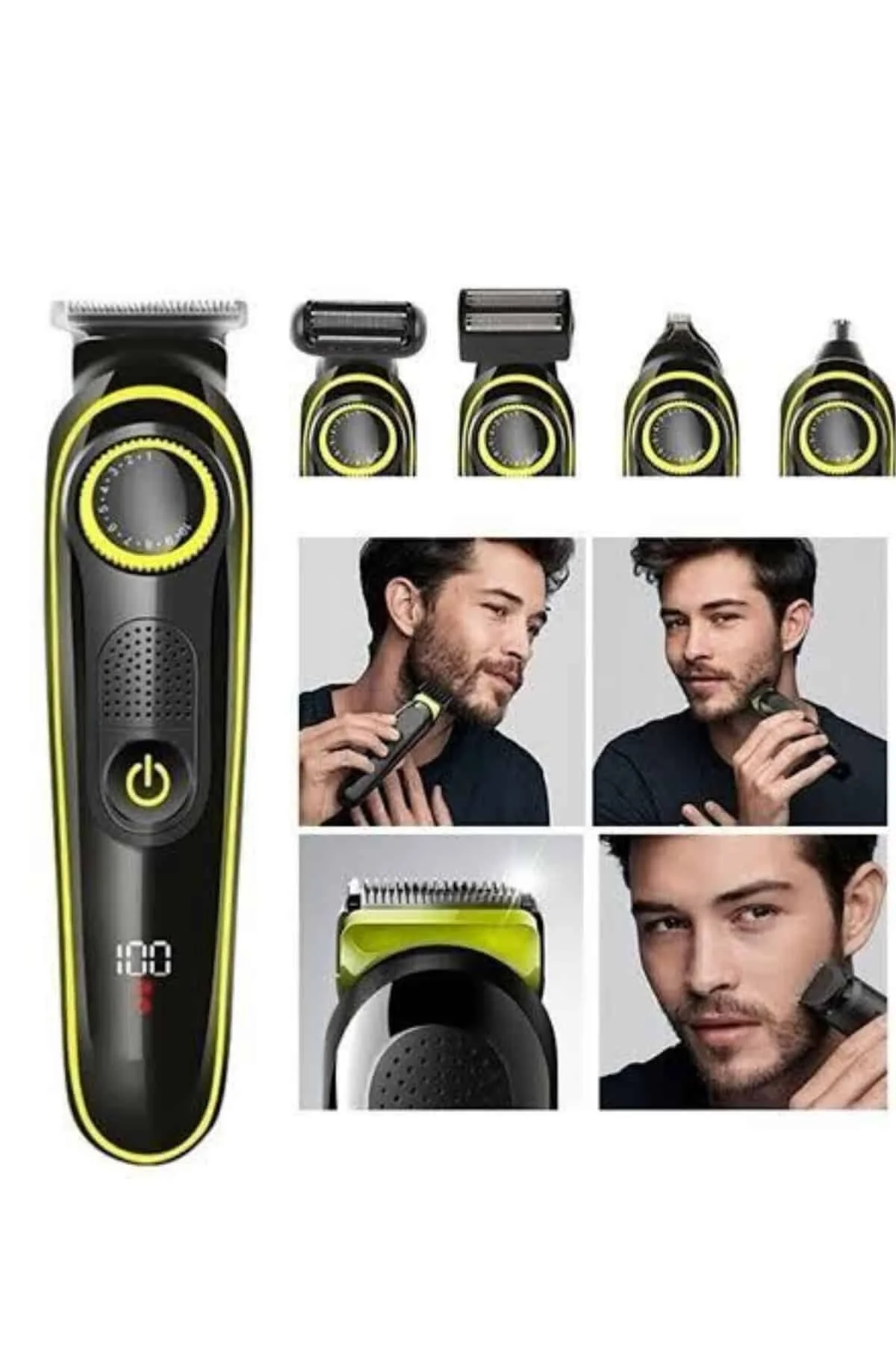 Saç Sakal Vücut Tıraş Makinesi 5in1 Kablosuz Burun Kulak Tıraş Makinesi Saç Sakal Vücut Tıraş Makinesi 5in1 Kablosuz Burun Kulak Tıraş Makinesi