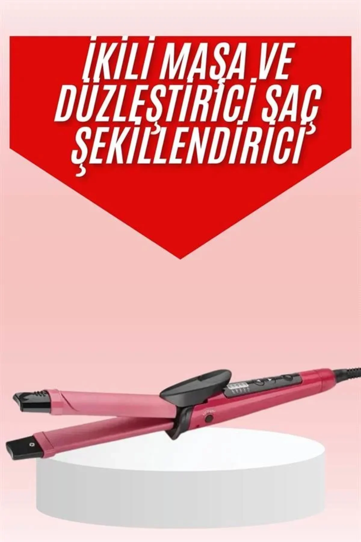 Saç Şekillendirici Düzleştirici ve Maşa Özellikli Şekillendirici Serak Kaplama Saç Şekillendirici Düzleştirici ve Maşa Özellikli Şekillendirici Serak Kaplama