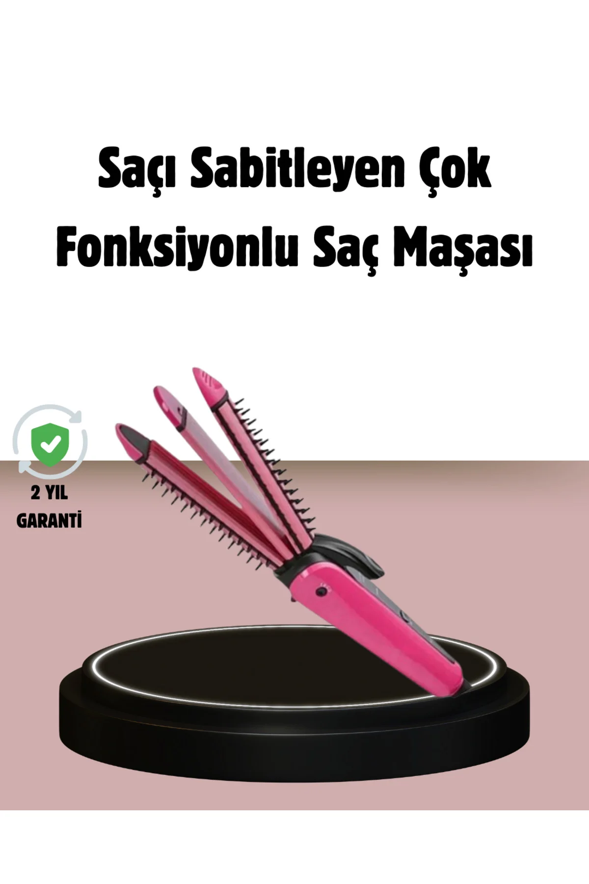 Saç Şekillendirici Maşa ve Düzleştirici 2’si 1 Arada