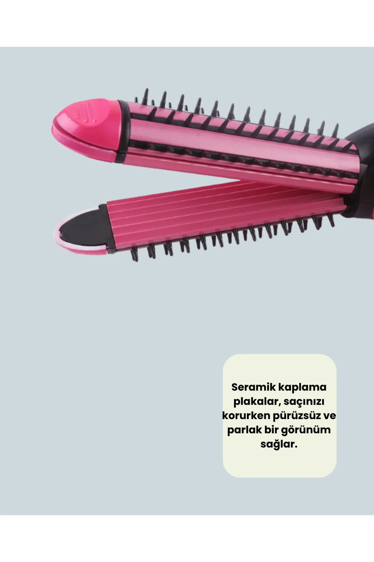 Saç Şekillendirici Maşa ve Düzleştirici 2’si 1 Arada