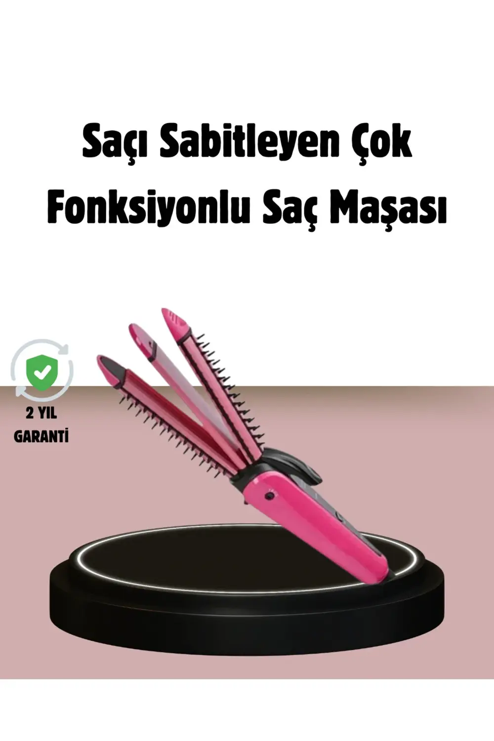 Saç Şekillendirici Maşa ve Düzleştirici 2’si 1 Arada