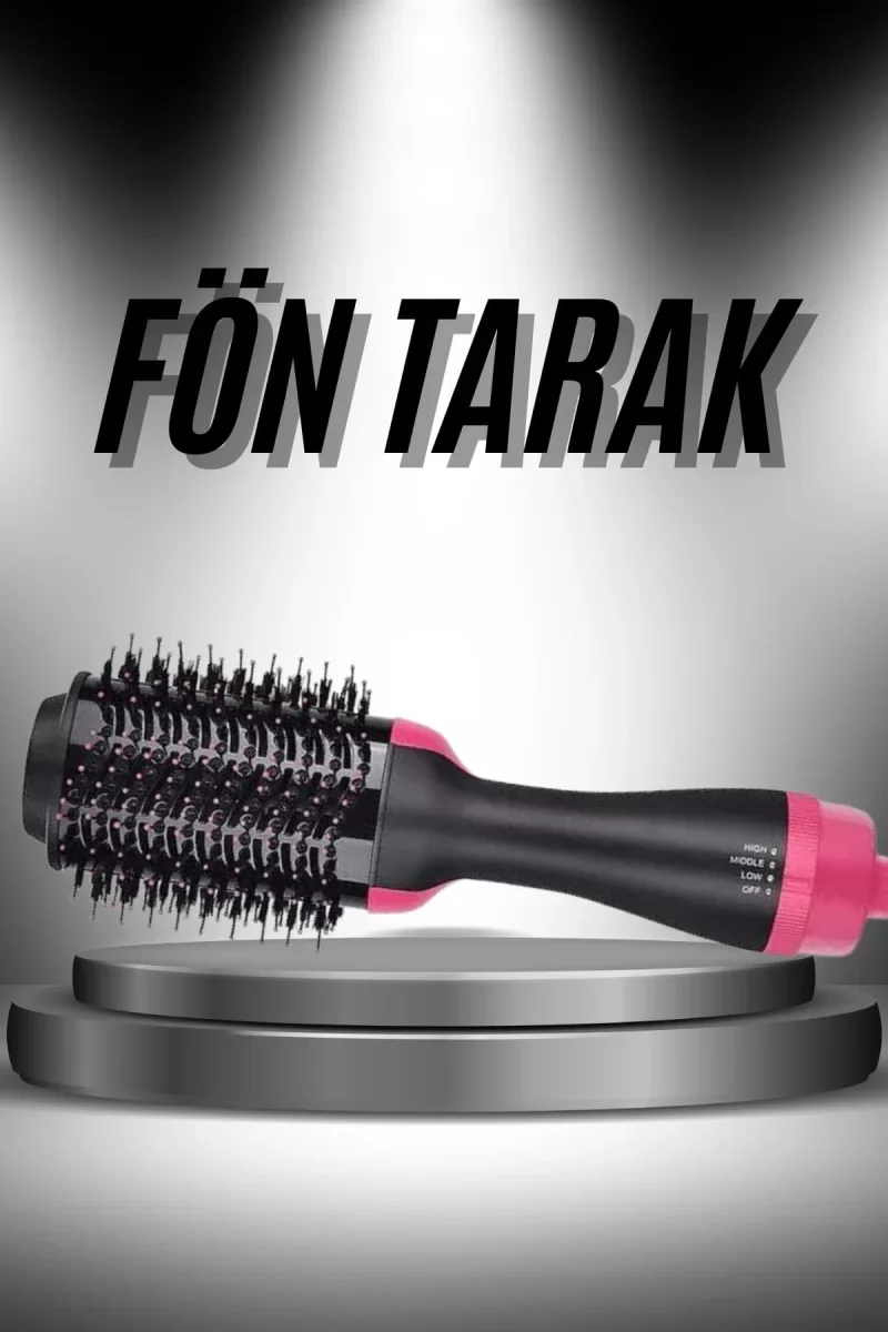 Saç Şekillendirici Ve Saç Düzleştirici Fön Tarağı Tarak Fırça 1200w Saç Kurutma - Lisinya