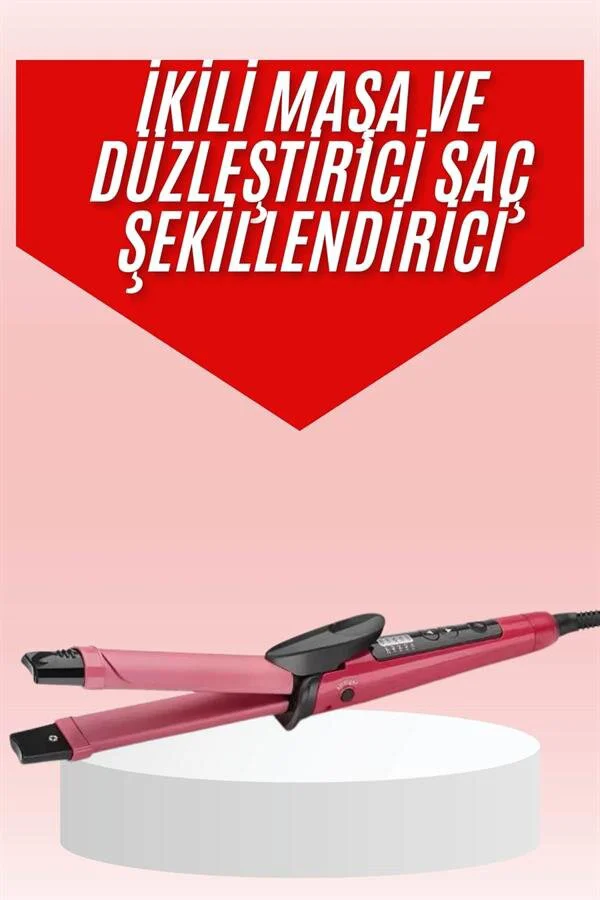 Saç Şekillendirici ve Düzleştirici - Seramik Kaplama ve Maşa Özellikli
