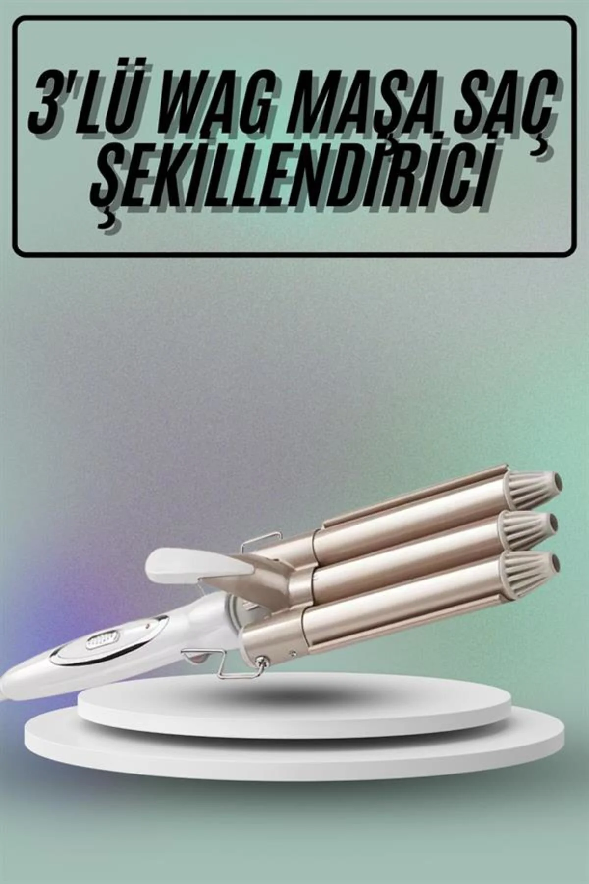 Saç Şekillendirici Wag Maşa Üçlü Yüksek Isı Ayarlı Seramik Kaplam