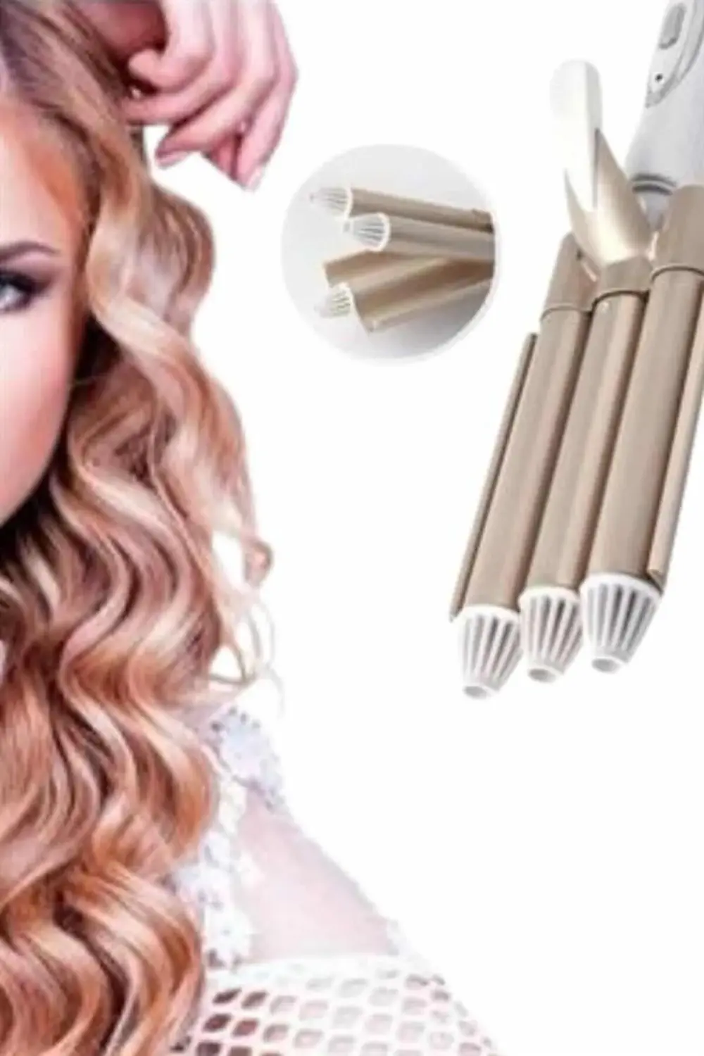 Saç Şekillendirici Wag Maşa Üçlü Yüksek Isı Ayarlı Seramik Kaplam