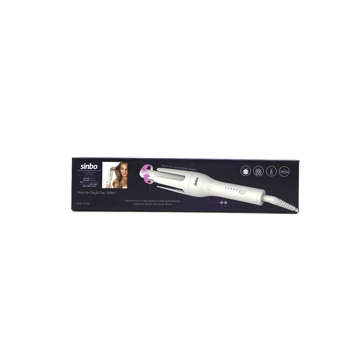 Saç Şekillendirme Maşası - Şekillendirici Seramik Kaplama -140-160° Sıcaklık 360° Dönebilen Kablo 30w Shd-1728 Bx40 Fiyatı, Yorumları ve Özellikleri