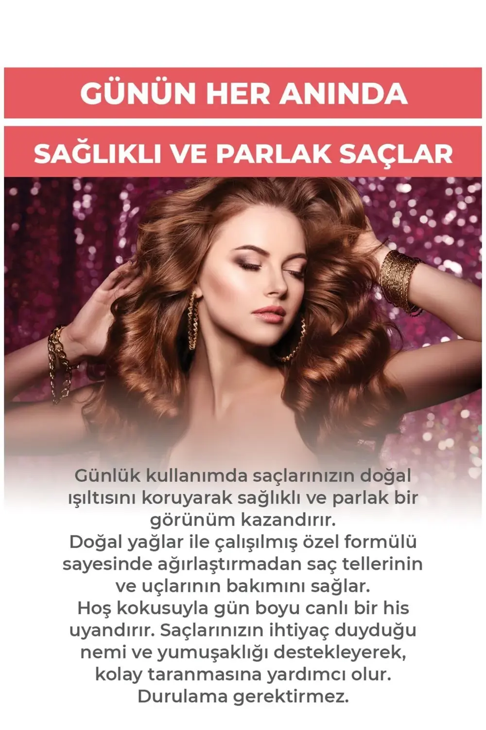 Saç Serumu 110 ml | %100 Doğal Yağlar Ile Formülize | Hindistan C