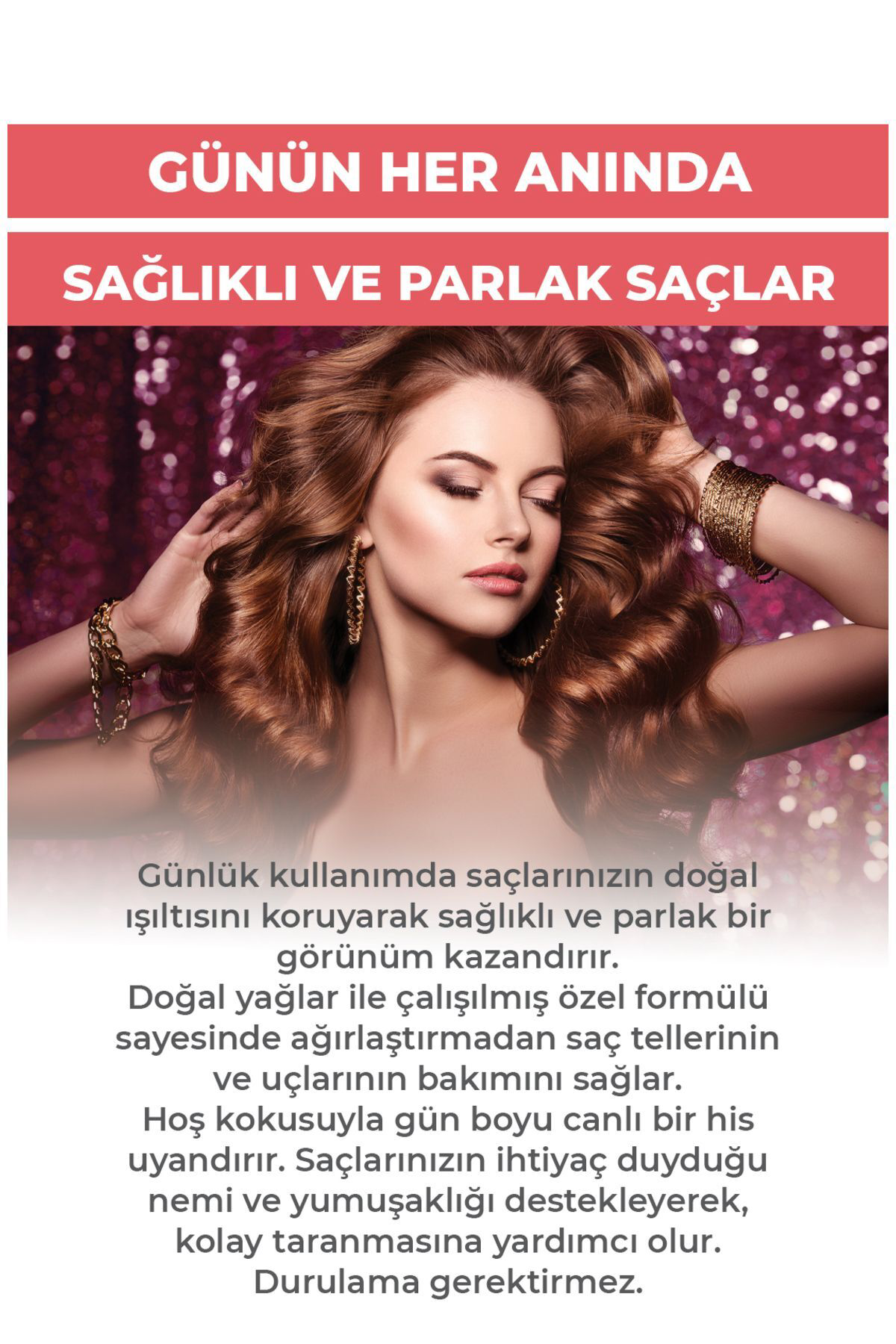 Saç Serumu 110 ml | %100 Doğal Yağlar Ile Formülize | Hindistan C