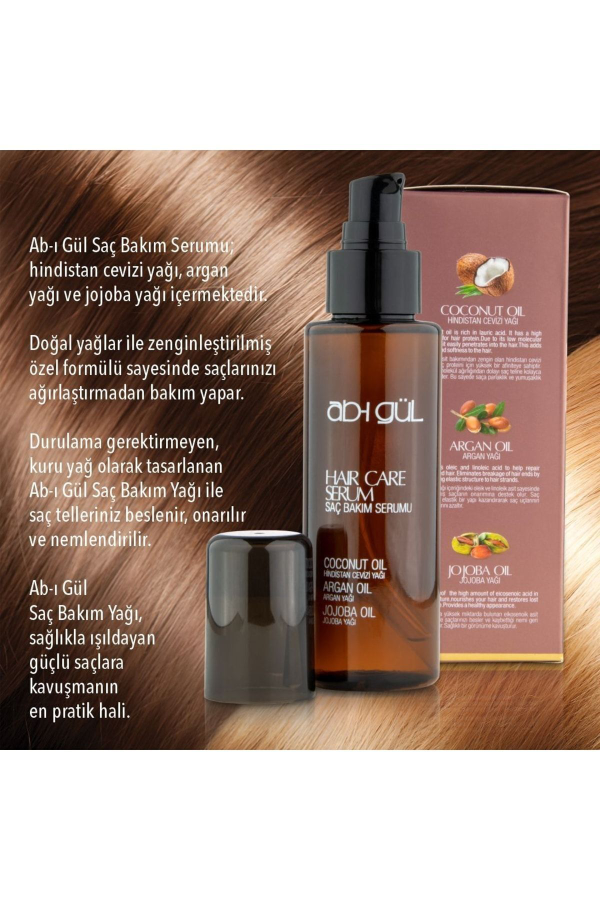 Saç Serumu 110 ml | %100 Doğal Yağlar Ile Formülize | Hindistan C