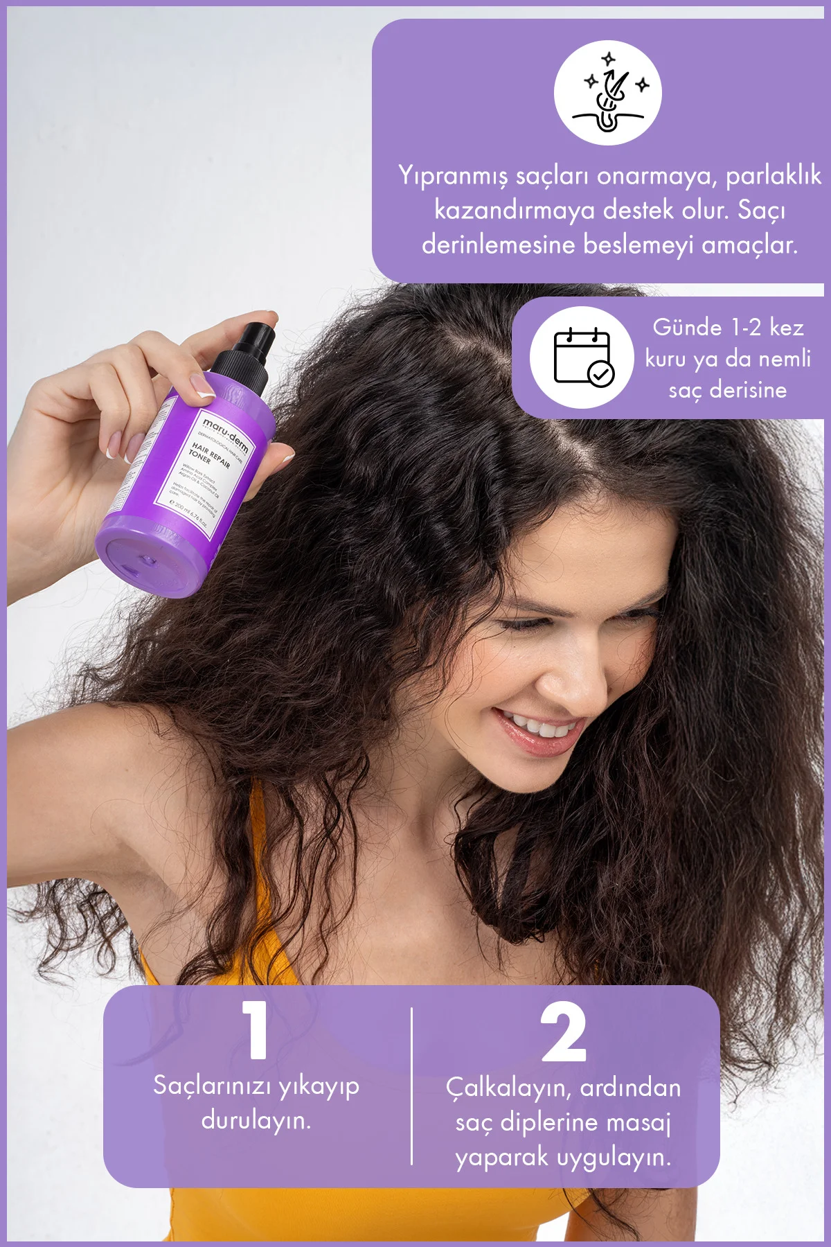 Saç Tonik | Onarıcı Saç Bakım Toniği 200 ML | Yıpranmış Zayıf Saç