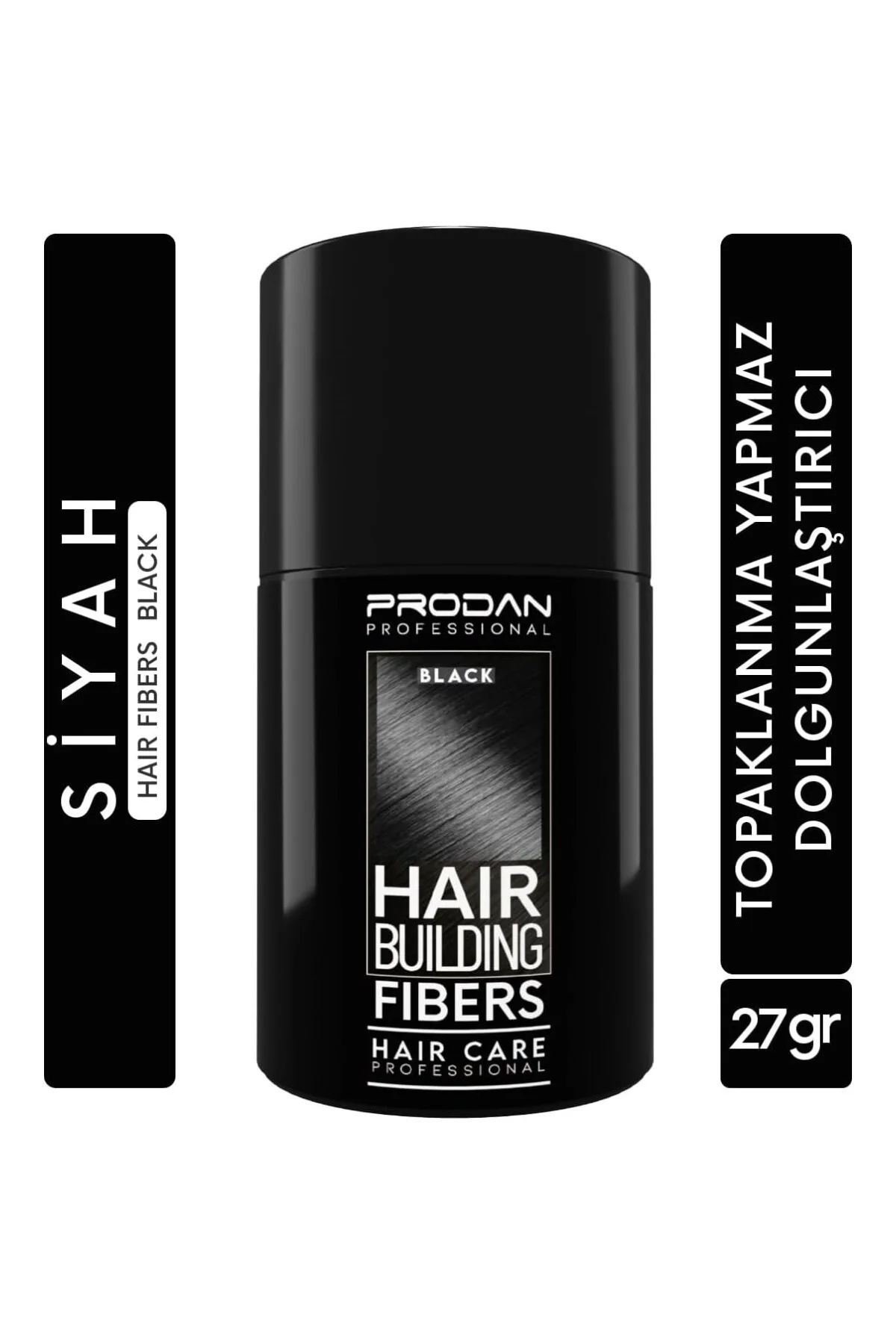 Saç Tozu Dolgunlaştırıcı Siyah Renk Saç Fiberi-27gr