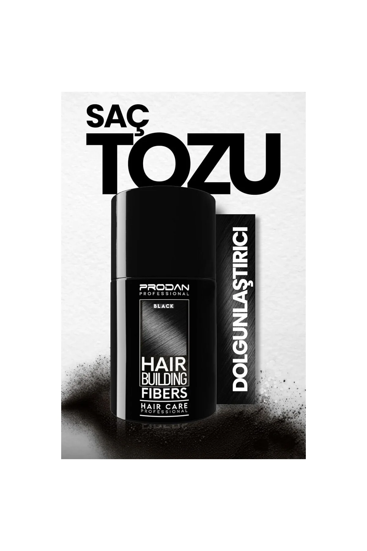 Saç Tozu Dolgunlaştırıcı Siyah Renk Saç Fiberi-27gr