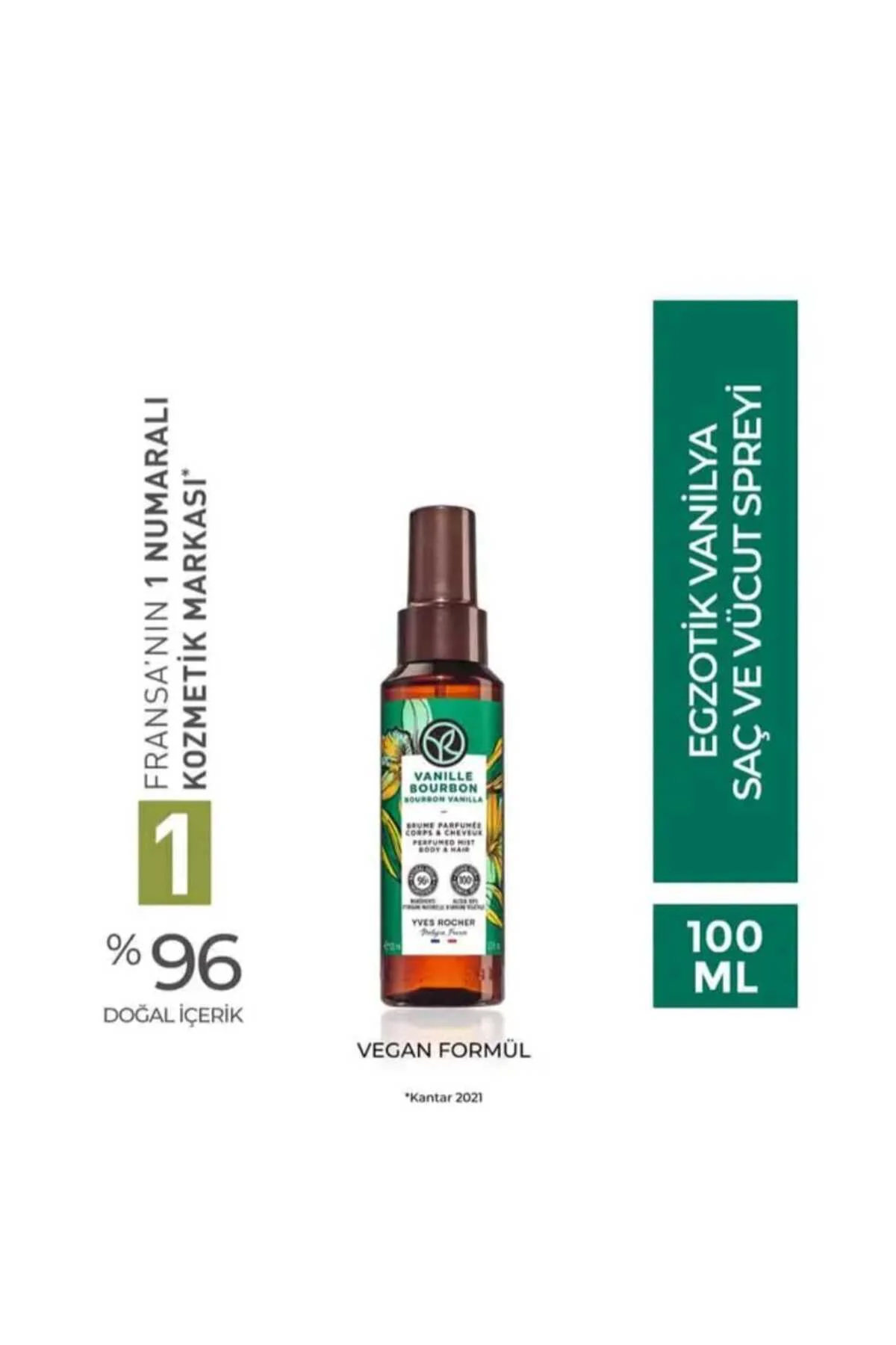 Saç ve Vücut Spreyi- Egzotik Vanilya- 100ml