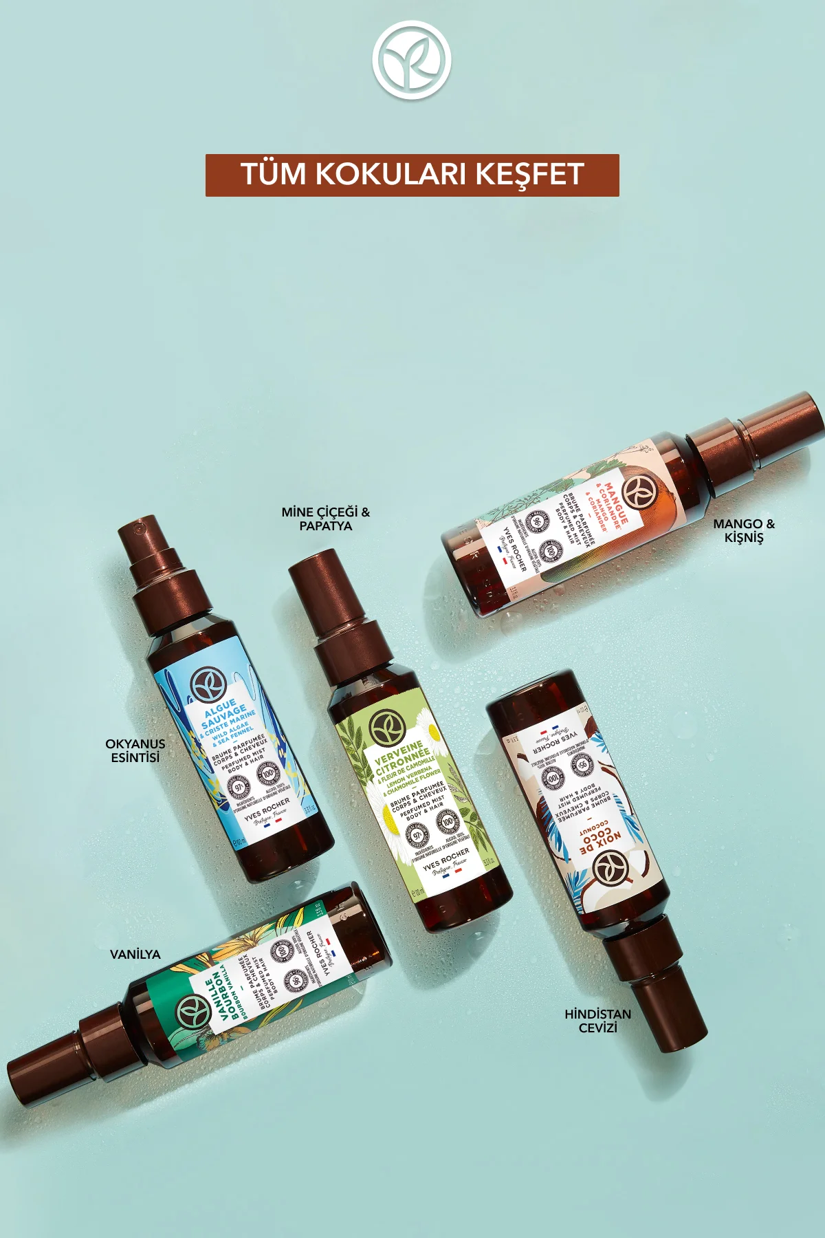 Saç ve Vücut Spreyi- Tropikal Hindistan Cevizi - Vegan-100ml