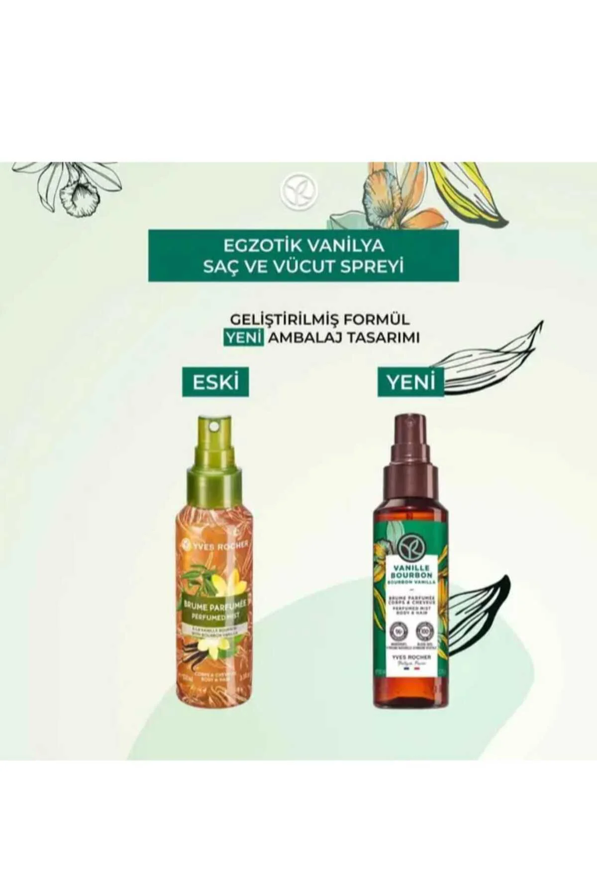 Saç ve Vücut Spreyi- Egzotik Vanilya- 100ml